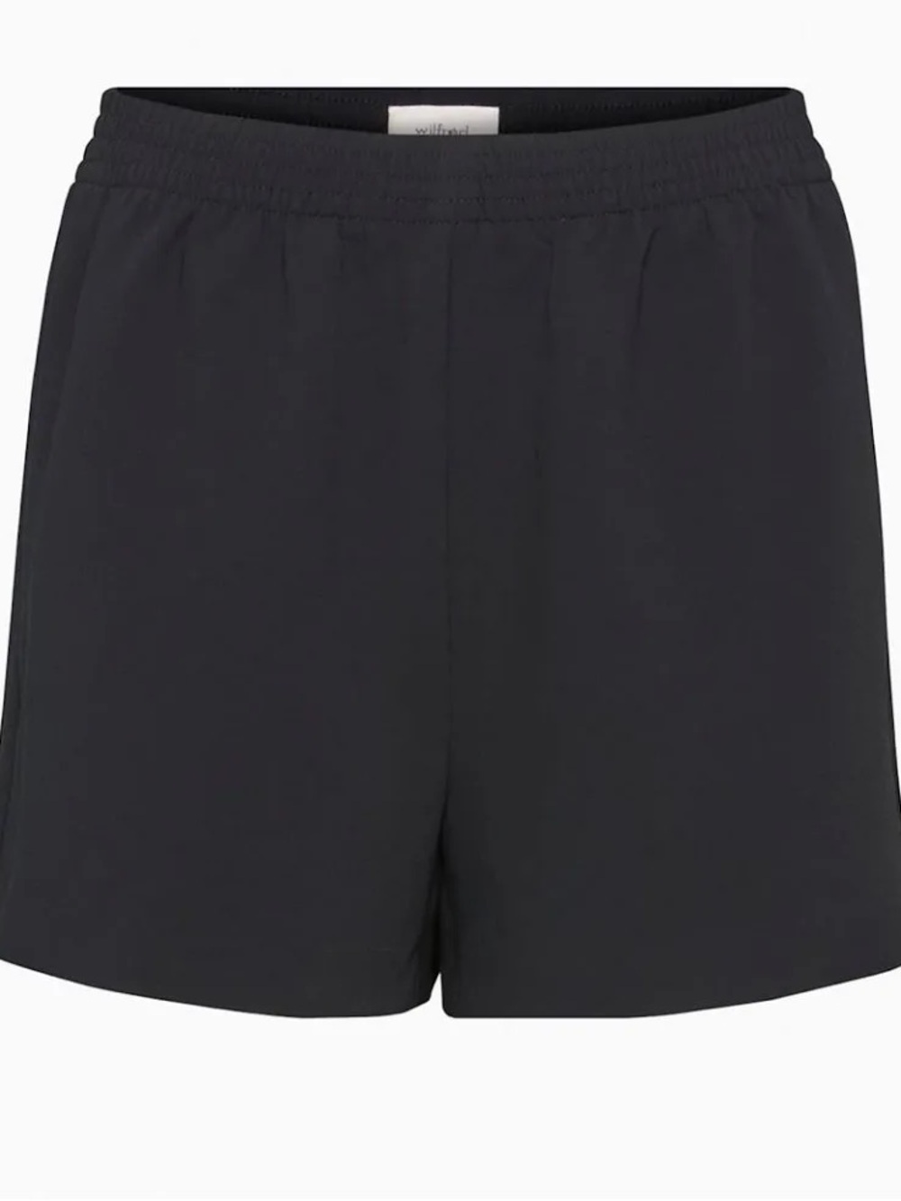 Wilfred Black Elastic-Waist Relaxed Shorts